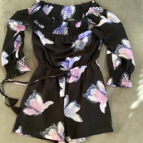 Bebe floral romper size 0